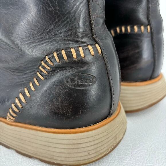 Chaco Men's Dixon High Leather Chukka Boots Waterproof Java Brown Size 9 - Picture 7 of 10